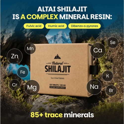Natural Shilajit Natural Shilajit Sun-Dried Tablets